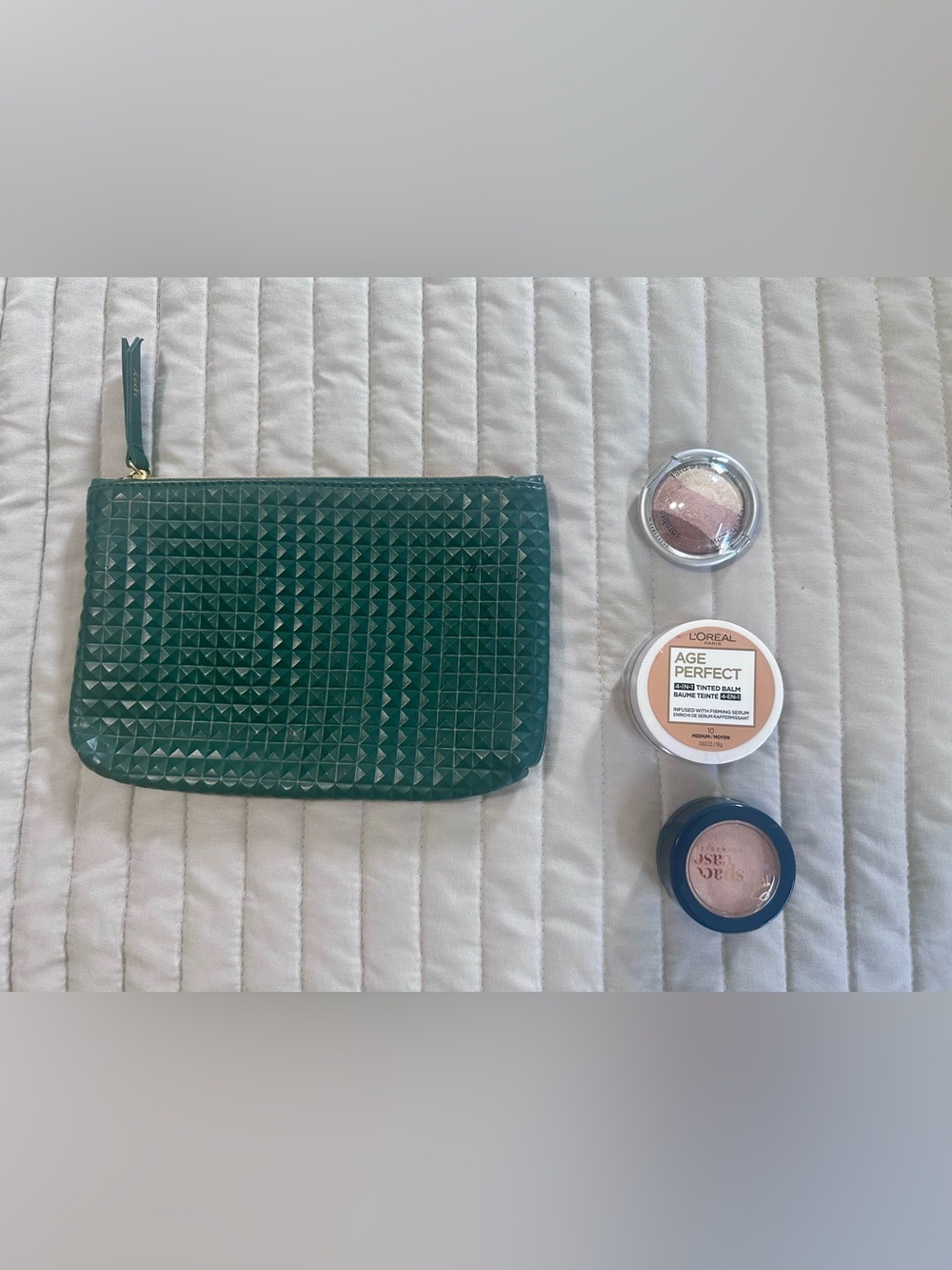 Makeup Bundle:Bag,Palladio Eyeshadow, L'Oreal Tinted Balm,SpaceCase Highlighter